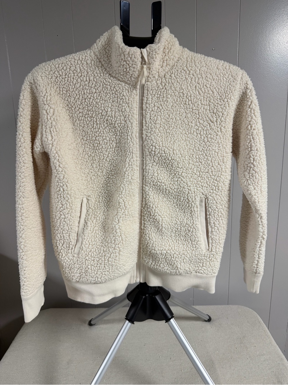 Old Navy Cream Sherpa Full-Zip Jacket for Kids